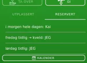 Reservation / Booking